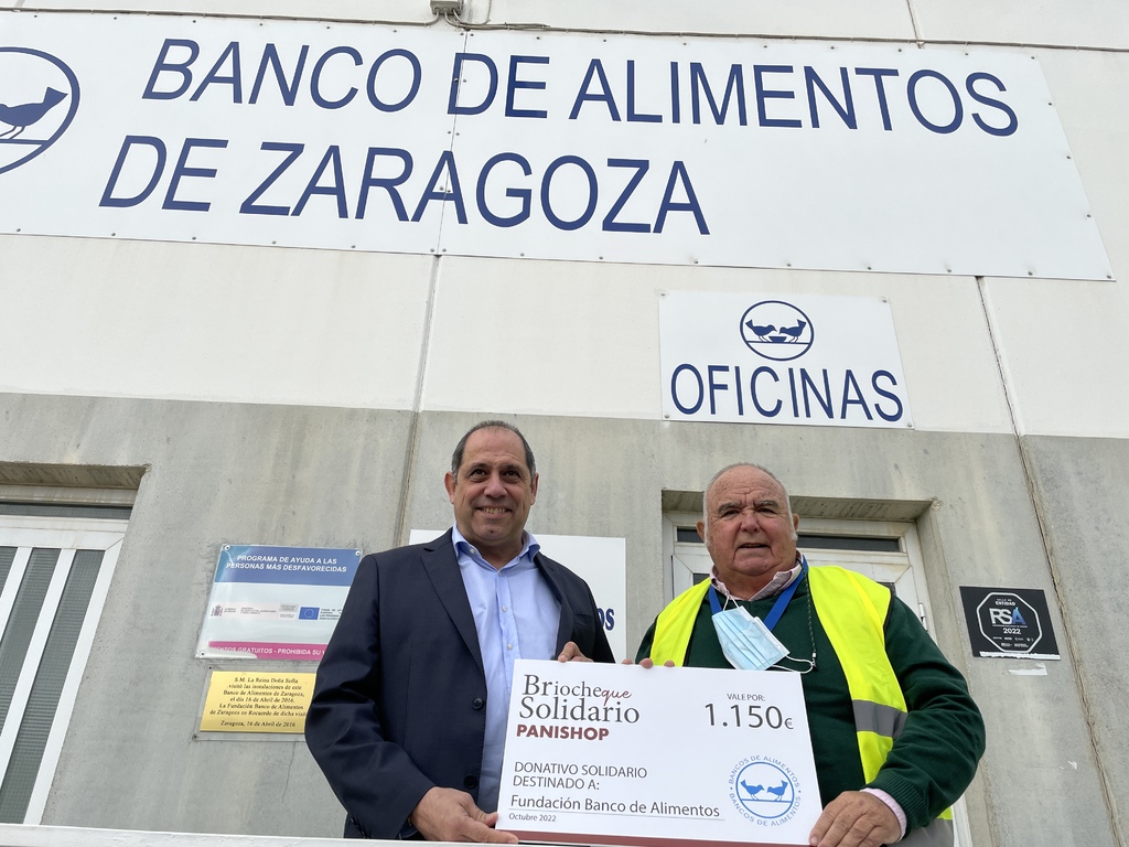Panishop ha entregado al Banco de Alimentos el cheque anual en el que ...