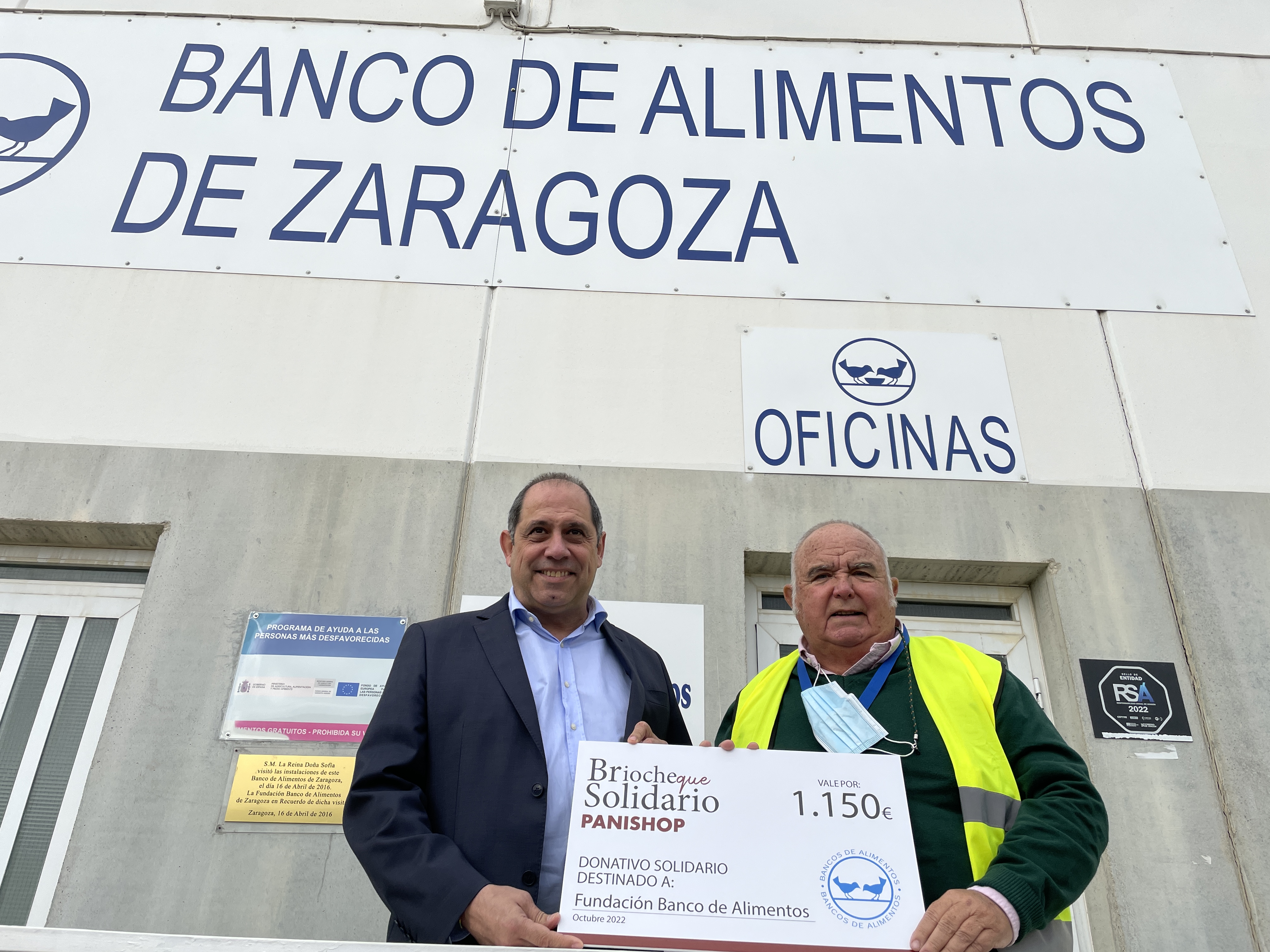 Entrega cheque Banco de Alimentos 2022