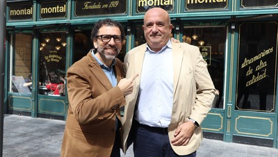 Fernando Anel junto a Enrique Torguet en el Zaragoza Marca realizado en Montal