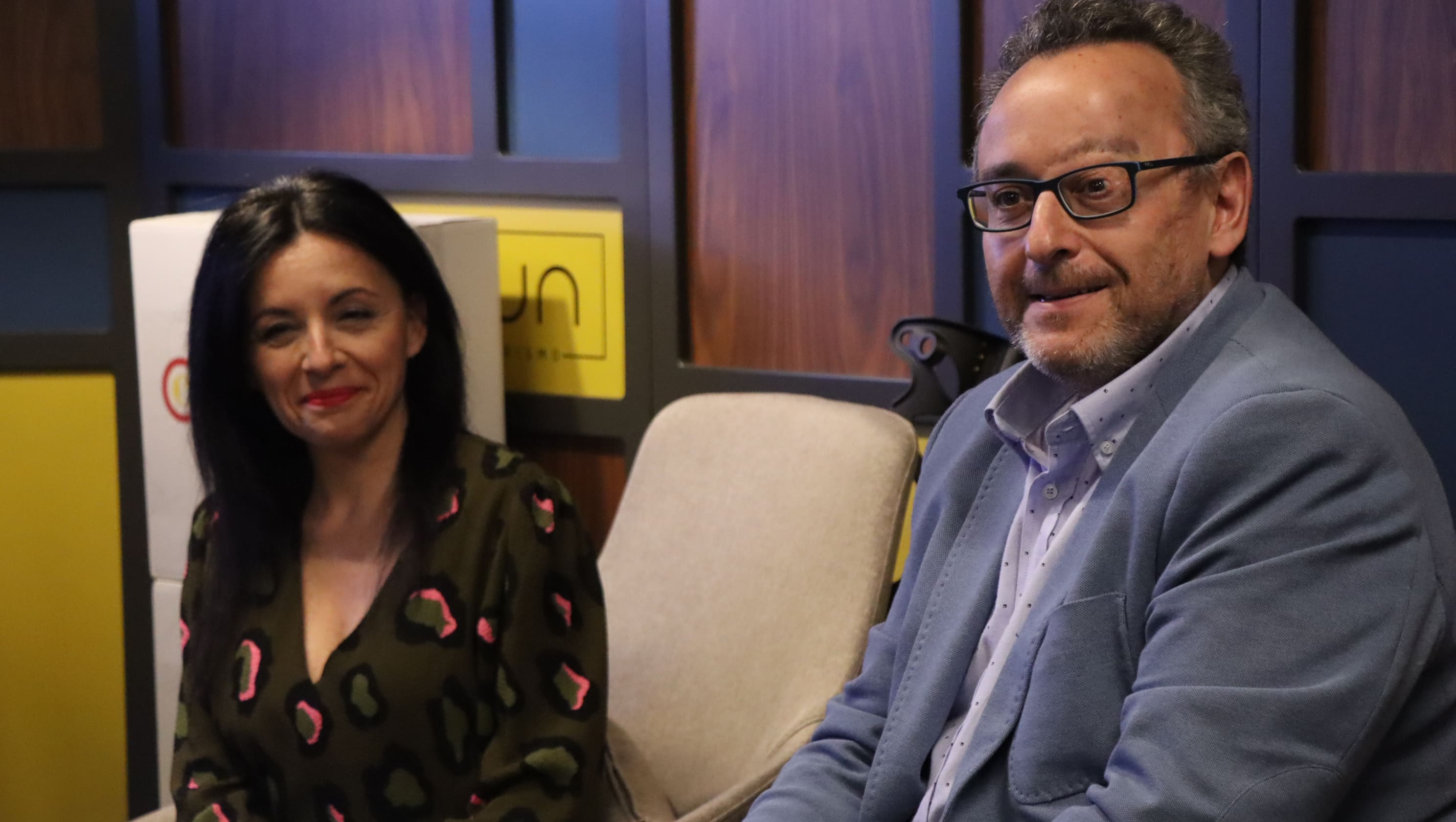 Déborah Sanz y Diego Sanz, directores de Arte-Miss, en el Welcome con motivo de su integración al Club Cámara