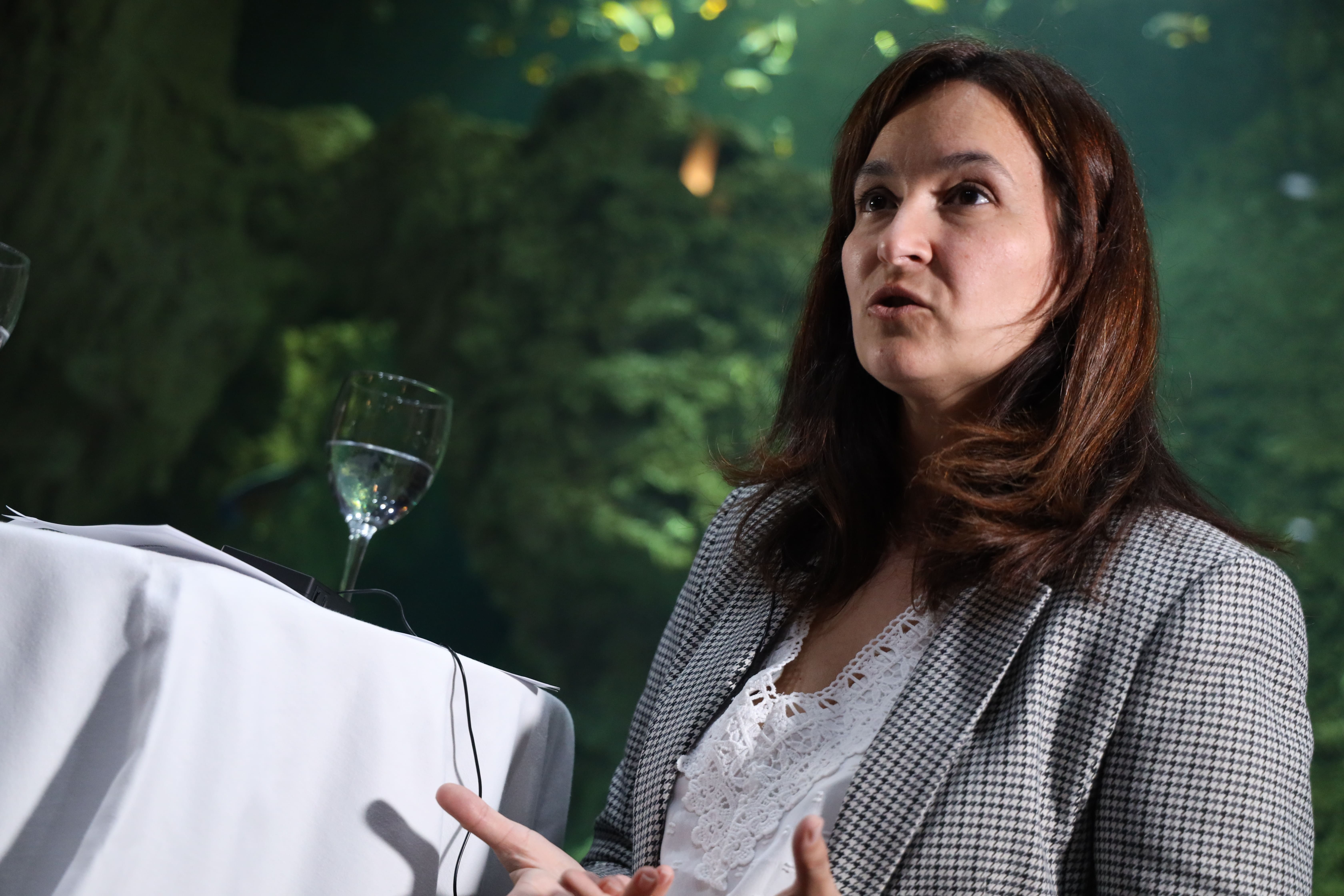Sonia Beltrán de Kalfrisa en el Inmersión Talento organizado por Club Cámara en el Acuario de Zaragoza