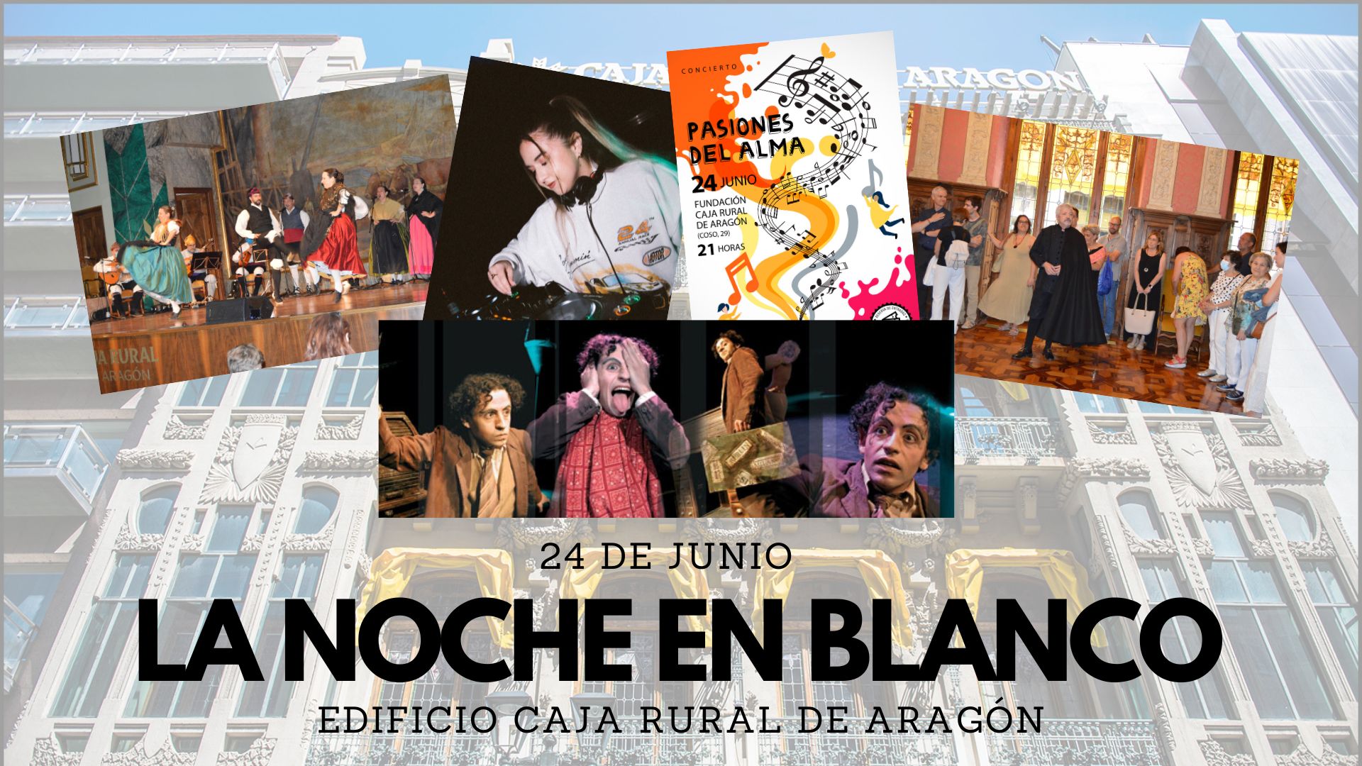 Música, teatro y magia protagonizan la propuesta de Fundación Caja Rural de Aragón en la Noche en Blanco de Zaragoza