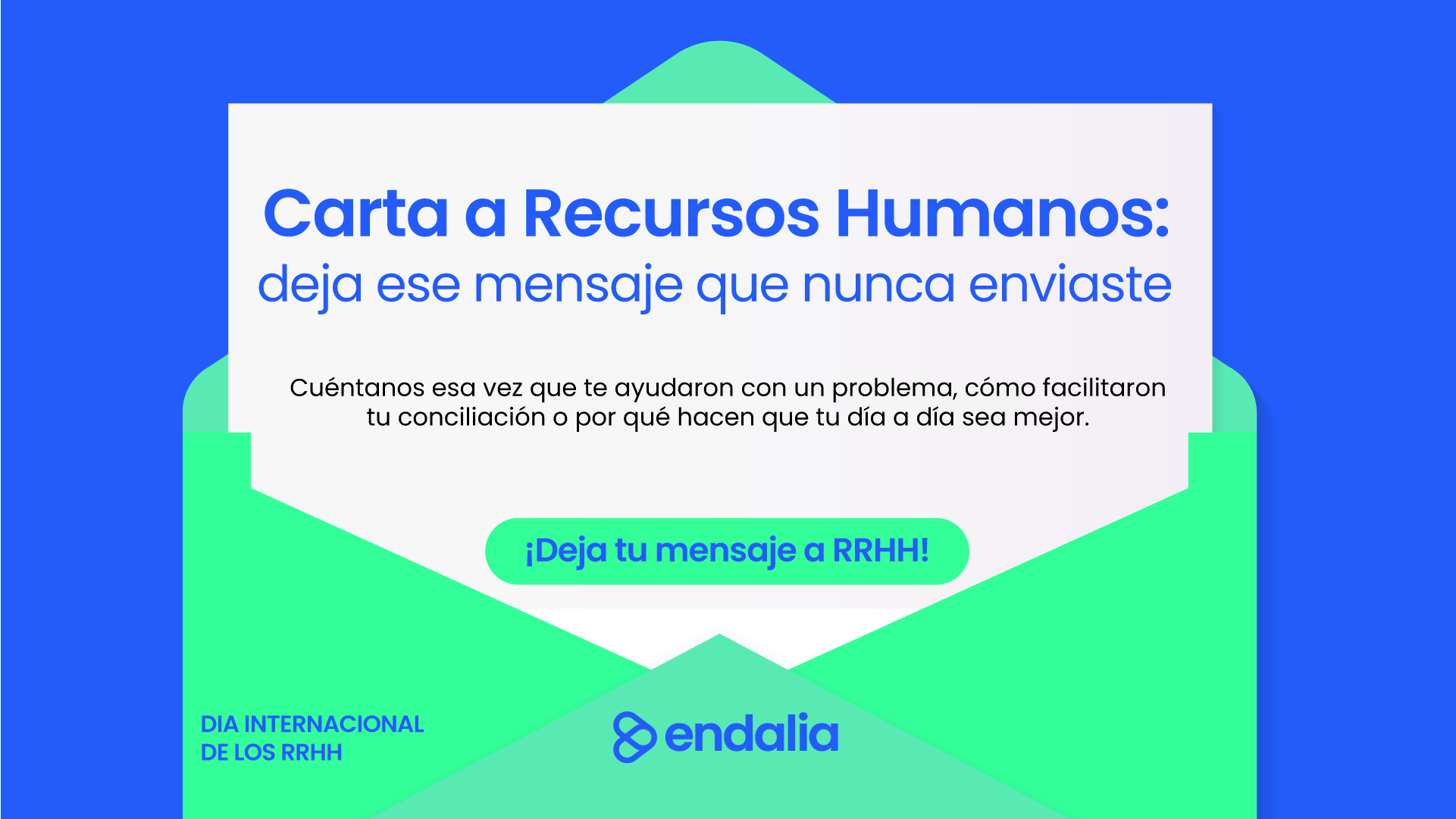 Endalia lanza “Cartas a Recursos Humanos”, una iniciativa para visibilizar el lado más humano del sector en el Día Internacional de los RRHH