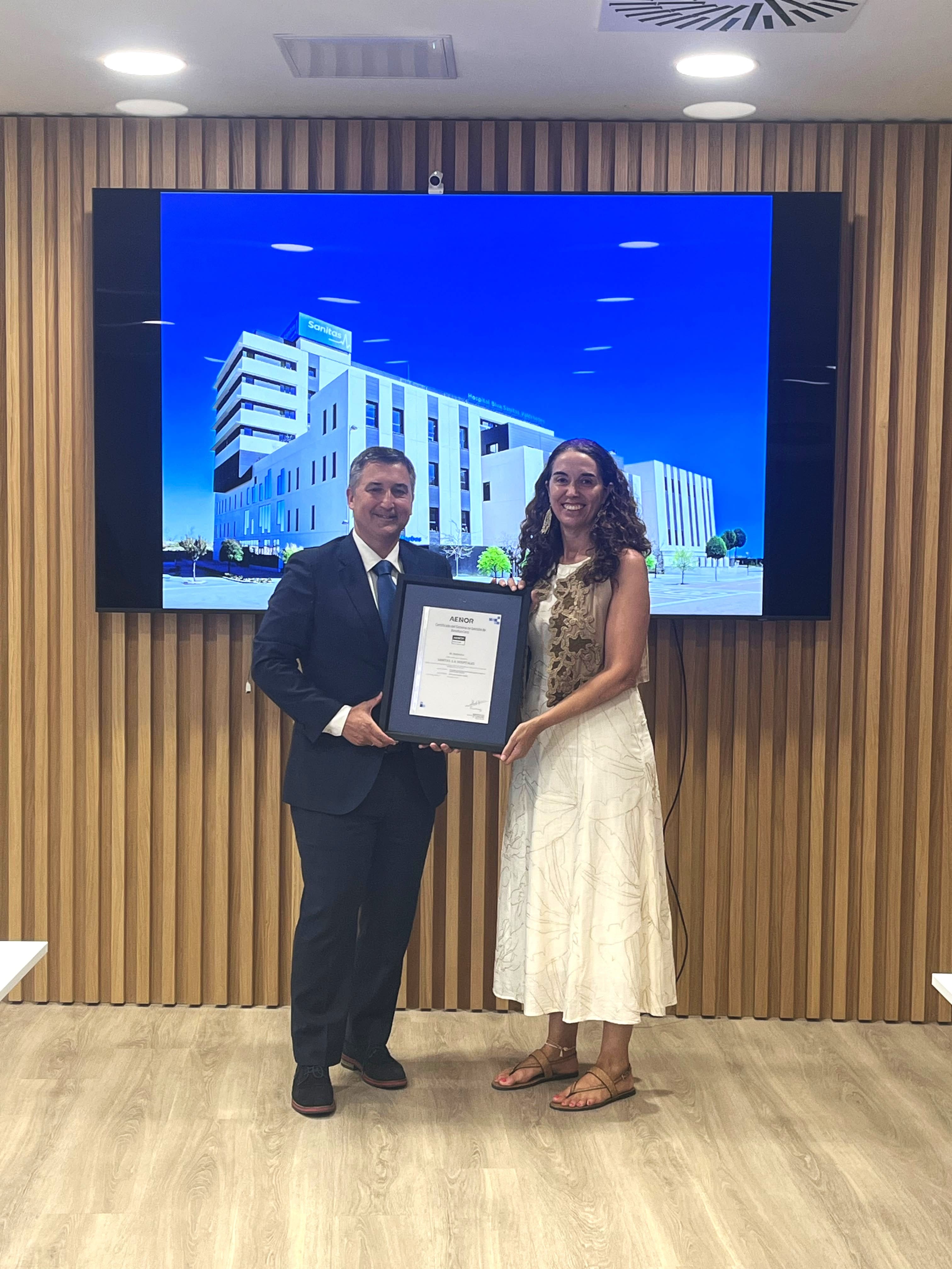 Sanitas ha obtenido la certificación Residuo Cero de AENOR, el máximo nivel dentro del modelo de gestión de residuos de esta entidad
