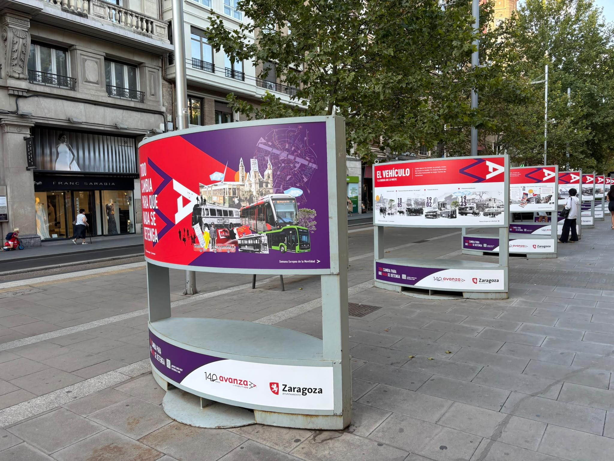La exposición 'Todo cambia para que nada se detenga' de Avanza llega a la Gran Vía de Zaragoza