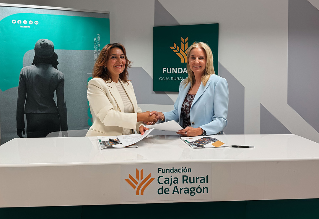 Fundación Caja Rural de Aragón y ARAME se unen para visibilizar el liderazgo femenino