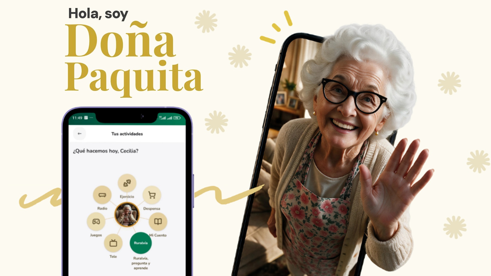 Caja Rural de Aragón pone a disposición de las personas mayores de 65 años la aplicación móvil gratuita Doña Paquita